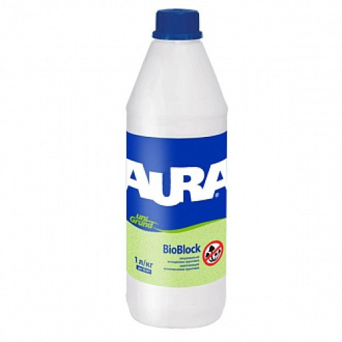 Антигрибкова ґрунтовка Aura UniGrund BioBlock антиплеснева 1 л