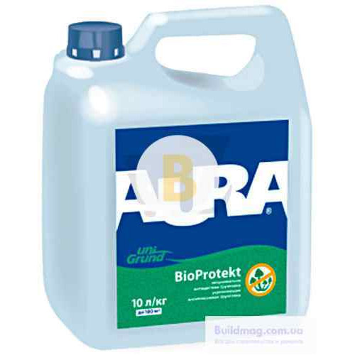 Антигрибкова ґрунтовка Aura Unigrund BioProtekt 10 л