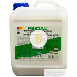 Антигрибкова ґрунтовка Feidal Antischimmel-Tiefgrund фунгіцидна 5 л