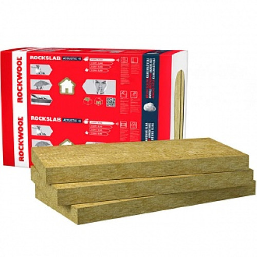 Базальтова вата ROCKWOOL RockSlab Acoustic 50 мм 4,88 кв.м