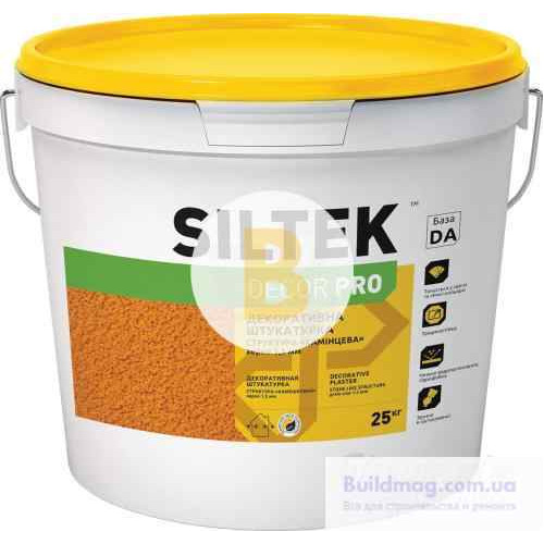 Декоративна штукатурка камінна Siltek DECOR PRO База DА 1,5 мм 25 кг