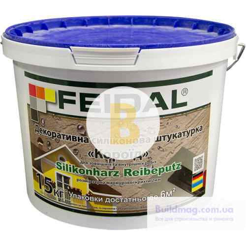 Декоративна штукатурка короїд Feidal Silikonharz Reibeputz 2 мм 15 кг