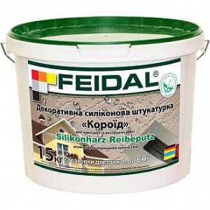 Декоративна штукатурка короїд Feidal Silikonharz Reibeputz 2 мм 25 кг