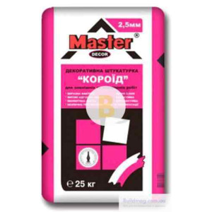 Декоративна штукатурка короїд Master Короїд 2,5 мм 25 кг