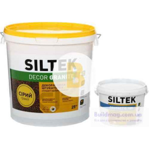 Декоративна штукатурка мозаїчна Siltek DECOR GRANIT сірий 25 кг