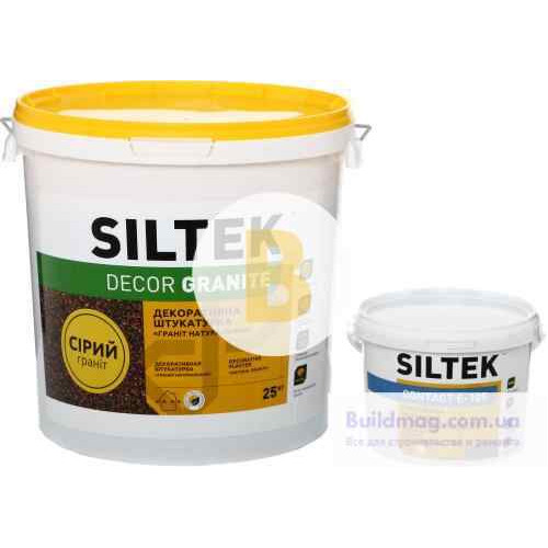 Декоративна штукатурка мозаїчна Siltek DECOR GRANIT сірий 25 кг