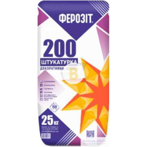 Декоративна штукатурка шуба Ферозит 200 2 мм 25 кг