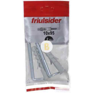 Дюбель з L-гаком 14/10x95 мм 1 шт 14/10x95 мм Friulsider