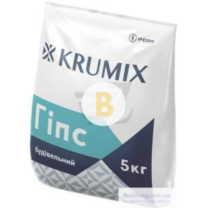Гіпс будівельний KRUMIX Г-5 Н II 5 кг