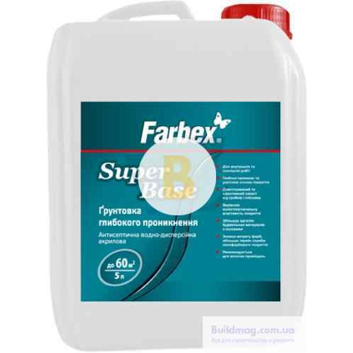 Ґрунтовка глибокого проникнення Farbex SuperBase 5 л