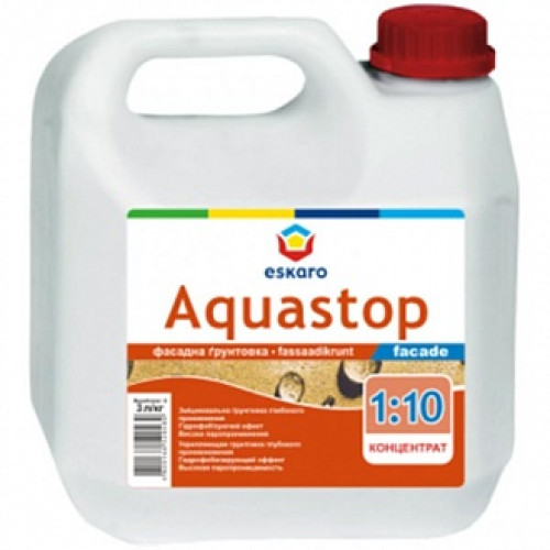 Грунтовка водовідштовхувальна Eskaro Aquastop Facade концентрат 1:10 1 л