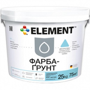 Ґрунтувальна фарба адгезійна Element з кварцовим піском 25 кг