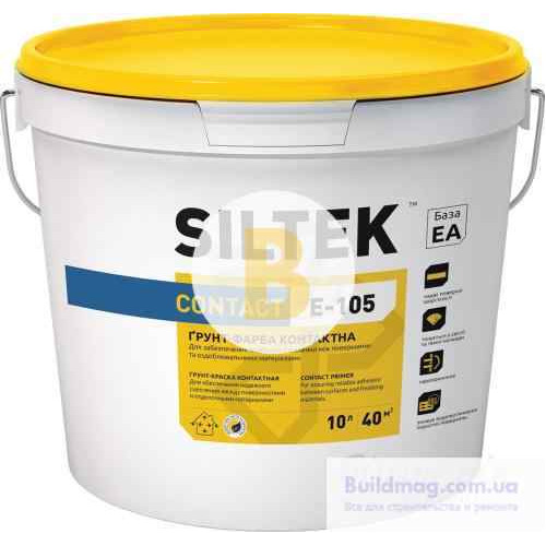 Ґрунтувальна фарба адгезійна Siltek SILTEK Contact E-105 база ЕА 5 л