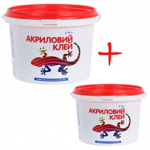 Клей акриловий Polimin універсальний Polimin 3 кг + 1 кг у подарунок