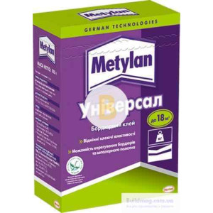 Клей для паперових та легких вінілових шпалер Metylan Універсал 100 г