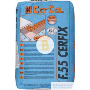 Клей для плитки Cercol F.55 Cerfix 25 кг