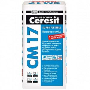 Клей для плитки Ceresit еластичний СМ-17 25 кг