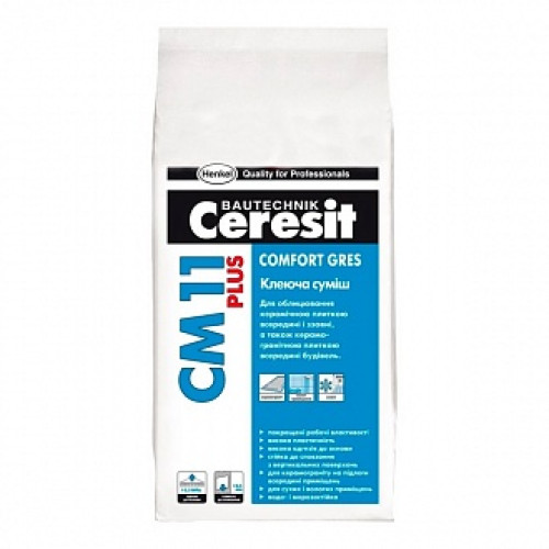 Клей для плитки Ceresit СМ 11 Plus 5 кг
