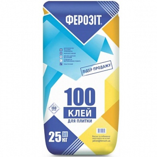 Клей для плитки Ферозит 100 25 кг