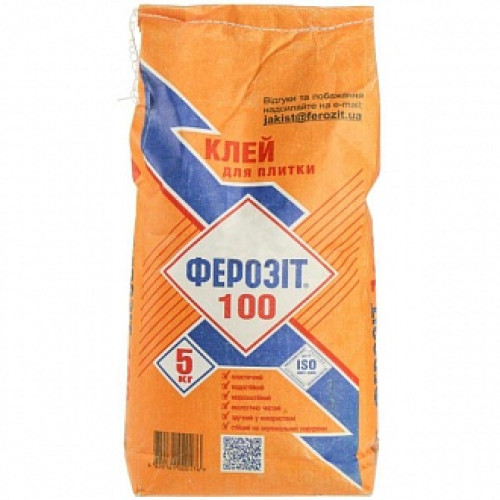 Клей для плитки Ферозит 100 5 кг