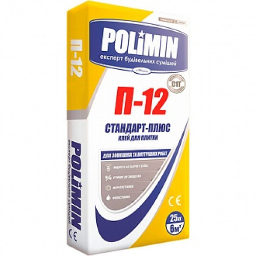 Клей для плитки Polimin П-12 25 кг