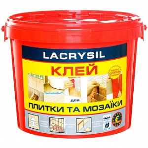 Клей для плитки та мозаїки Lacrysil Круче сухих сумішей 15 кг