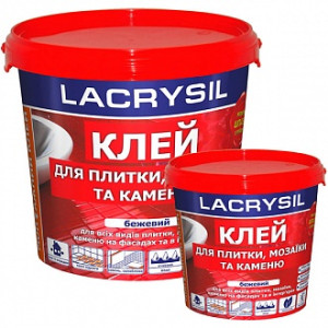 Клей для плитки та мозаїки Lacrysil Міцніше сухих сумішей 1.5 кг