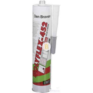 Клей-герметик Den Braven Zwaluw Polyflex 452 300 мл сірий