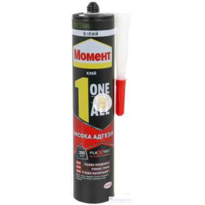 Клей-герметик Момент Flextec Moment One For All High Tack 440 г білий