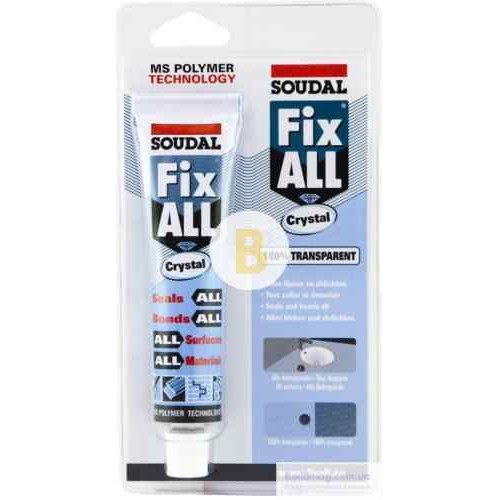 Клей-герметик SOUDAL FIX ALL Classic 80 мл прозорий