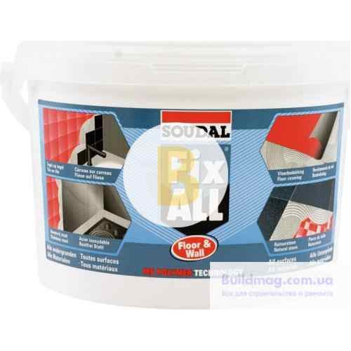 Клей-герметик SOUDAL FIX ALL Floor & Wall 4 кг білий