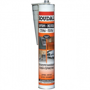 Клей-герметик SOUDAL PU Sealant 300 мл сірий