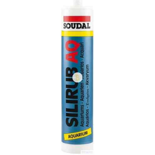 Клей-герметик SOUDAL SILIRUB AQ для акваріумів 310 мл чорний