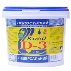 Клей універсальний водостійкий ІРКОМ D3 3кг