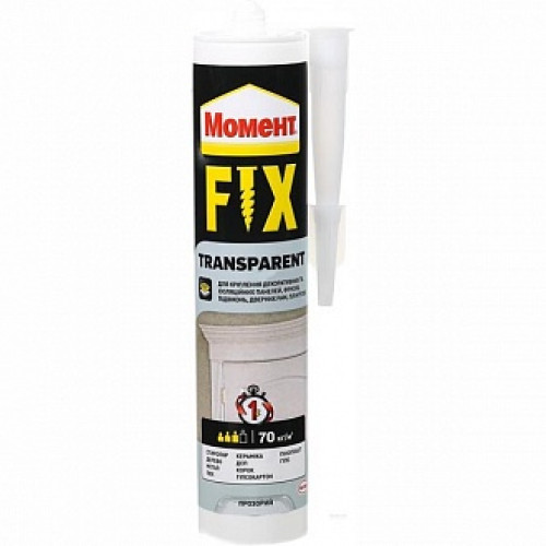Монтажний клей Момент Момент Transparent Fix 280 г