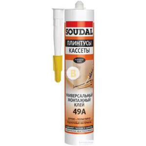 Монтажний клей SOUDAL 49A бежевий 300 мл