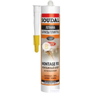 Монтажний клей SOUDAL MONTAGE FIX білий 300 мл