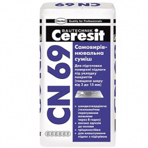 Підлога, що самовирівнюється Ceresit CN 69 25 кг