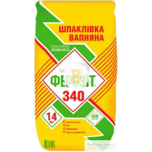 Шпаклівка Ферозит 340 фінішна 14 кг