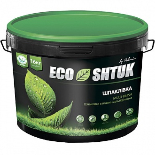 Шпаклівка Polimin EcoShtuk Fat Lime Putty мультифініш 16 кг