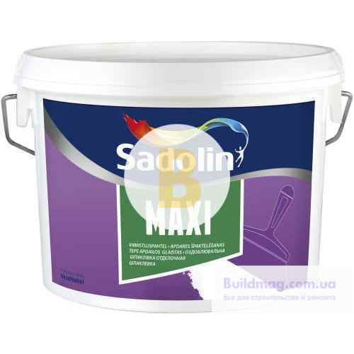 Шпаклівка Sadolin Maxi водорозчинна дрібнозерниста 2,5 л