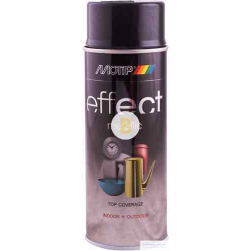 Аерозольна фарба Motip Deco Effect з ефектом металік чорний 400 мл