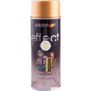 Аерозольна фарба Motip Deco Effect з ефектом металік справжнє золото 400 мл