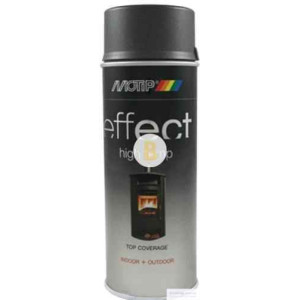 Аерозольна фарба в балончику Motip Deco Effect високотемпературна темно-антрацитова 400 мл