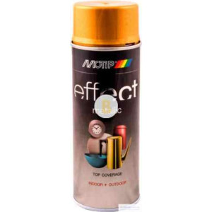 Аерозольна фарба в балончику Motip Deco Effect з ефектом золотистий металік 400 мл