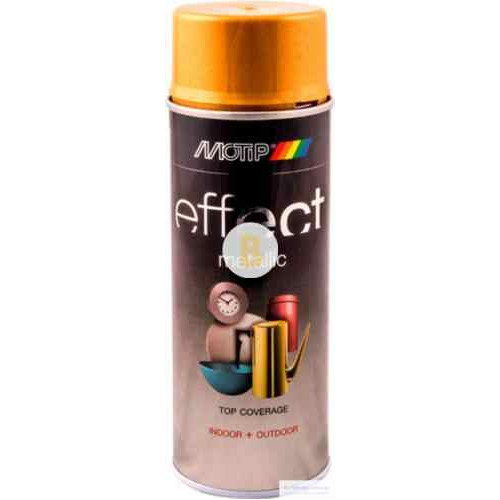 Аерозольна фарба в балончику Motip Deco Effect з ефектом золотистий металік 400 мл