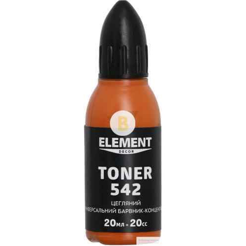 Цвет Element Decor Toner цегляний 20 мл