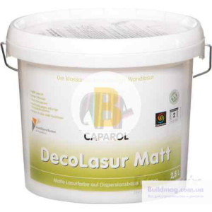 Декоративна фарба DecorLasur matt Caparol білий 2,5 л