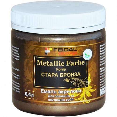 Декоративна фарба Feidal Metallic Farbe бронза 0.4 л