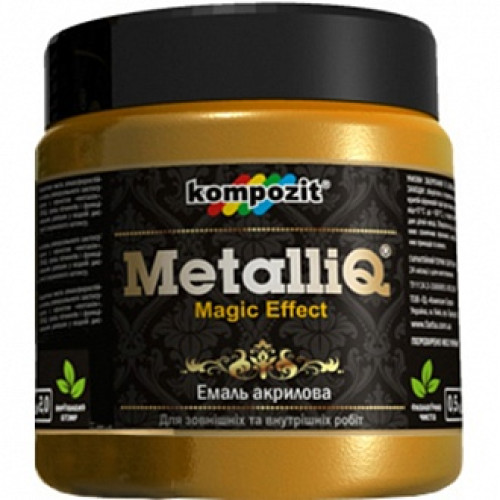 Емаль акрилова MetalliQ Kompozit мідь 0,43 л
